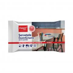 Servetele dezinfectante pentru suprafete Expert Wipes, 20 bucati