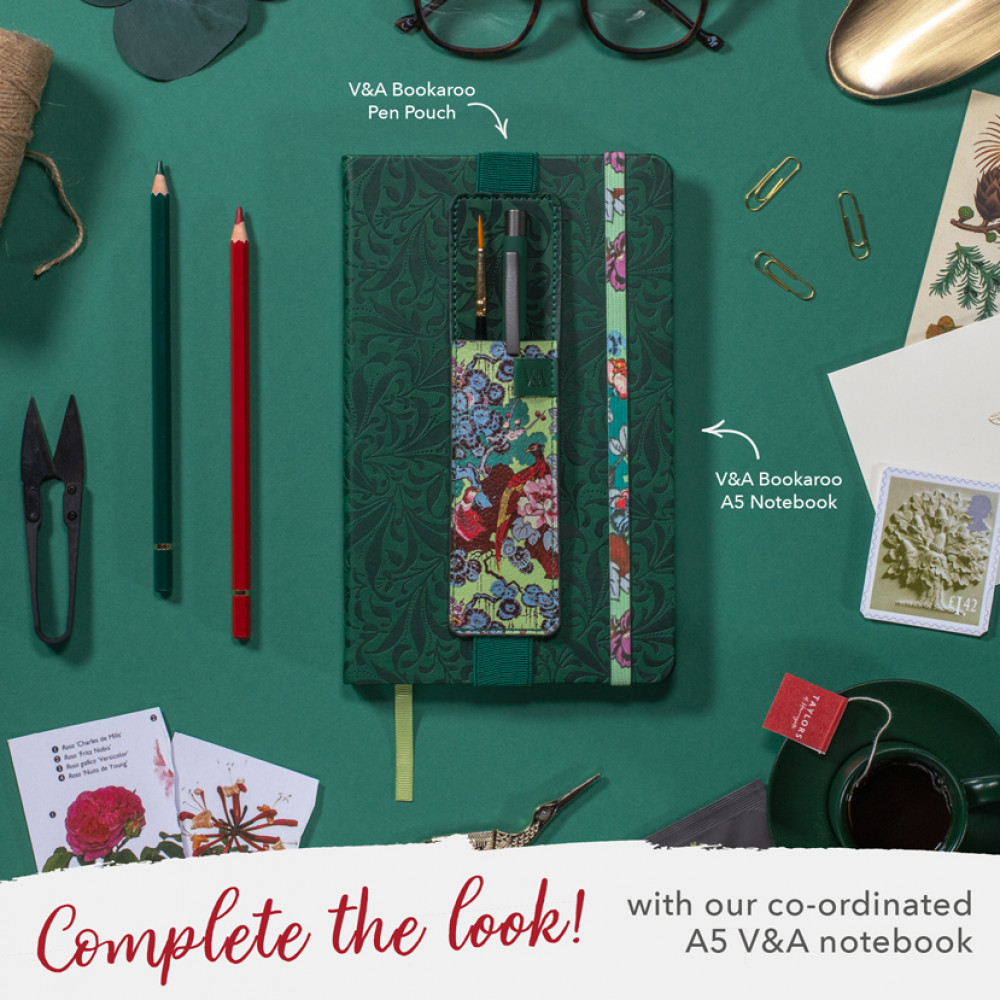 Semn de carte - Bookaroo Pen Pouch - V&A Sundour Pheasant