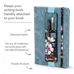 Semn de carte - Bookaroo Pen Pouch - V&A Kilburn Black Floral thumbnail