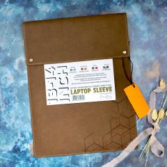 Husa laptop - Fori Dori Laptop Sleeve - Chocolate & Vintage Yellow thumbnail