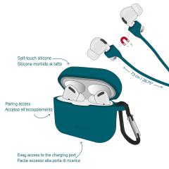 Accesorii casti - Case and Cord Set for AirPods Pro, Petrol Blue thumbnail