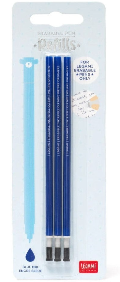 Set 3 rezerve pix - Legami Erasable Pen - Albastru