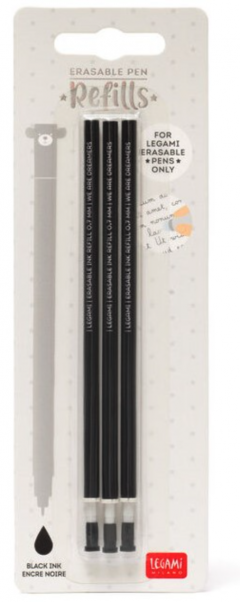 Set 3 rezerve pix - Legami Erasable Pen - Black