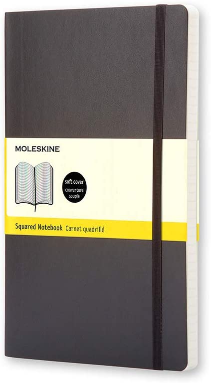Carnet - Moleskine Classic - Large, Soft Cover, Squared - Black
