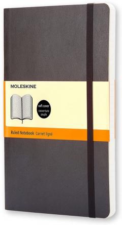 Carnet - Moleskine Classic - Large, Soft Cover, Ruled - Black