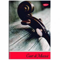 Caiet Muzica - A4, 24 file