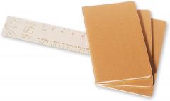 Set 3 caiete - Moleskine Cahier - Large, Plain - Kraft Brown thumbnail