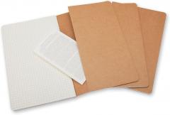 Set 3 caiete - Moleskine Cahier - Large, Squared - Kraft Brown thumbnail