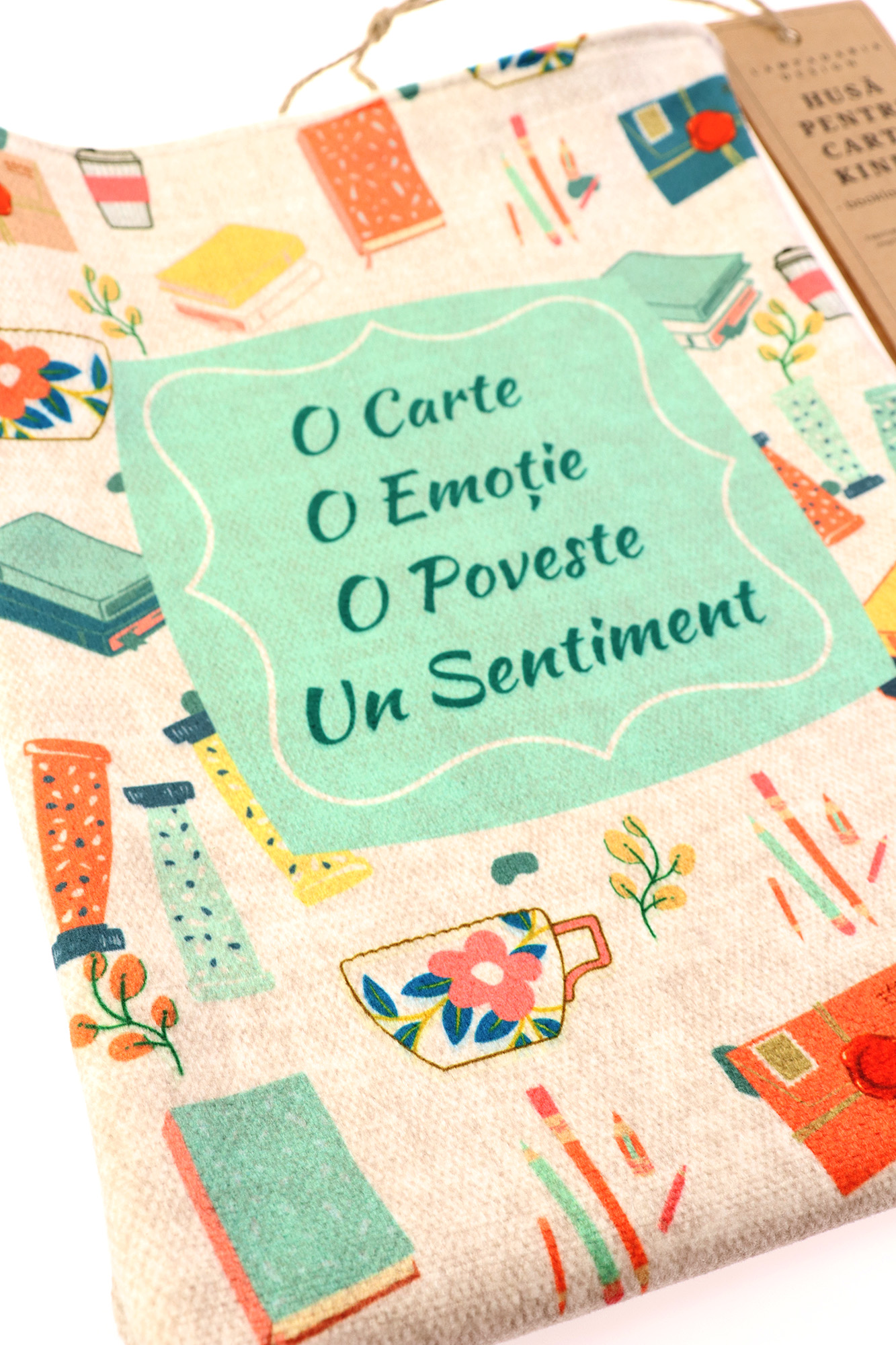 Husa pentru carte - Book Lovers - Peach