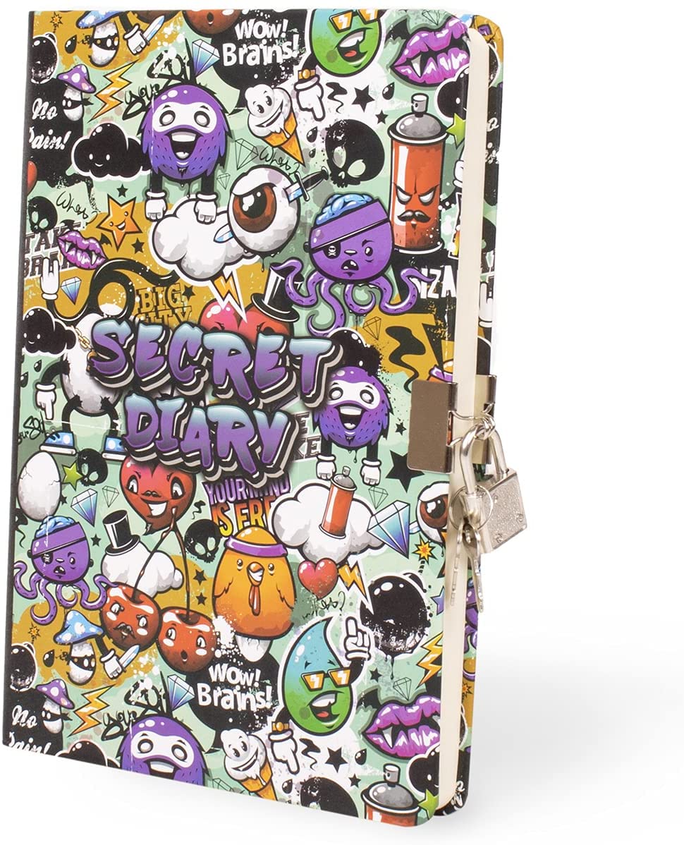 Jurnal cu lacat - Graffti, 15 X 21 cm