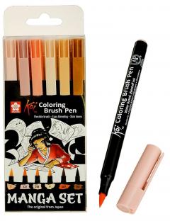 Set 6 carioci - Sakura Manga Koi Color Brush Skin Tones thumbnail
