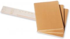 Set 3 caiete - Moleskine Cahier - X-Large, Plain - Kraft Brown thumbnail