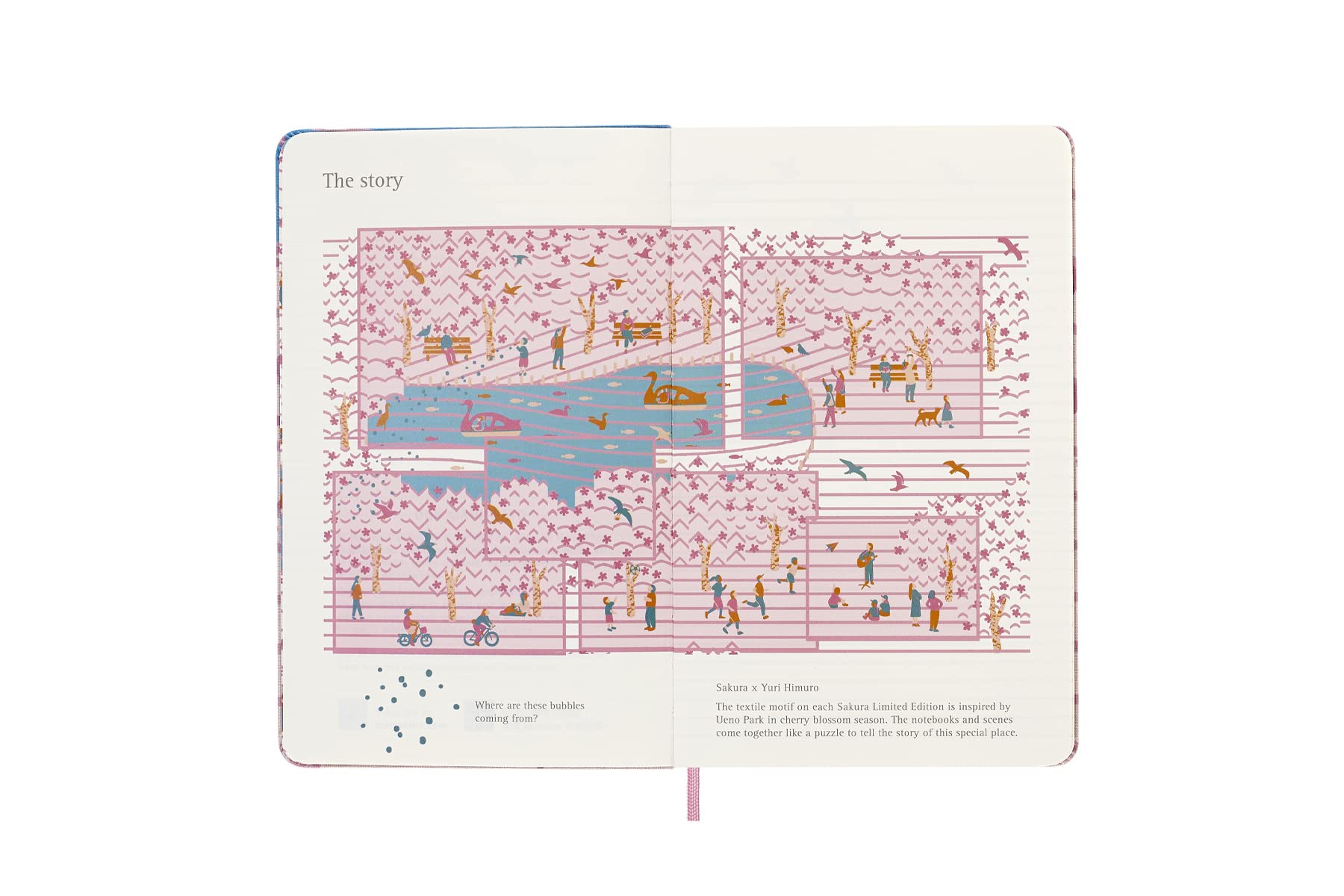 Carnet - Moleskine Limited Edition - Hard Cover, Large, Ruled - Sakura - Bicycle