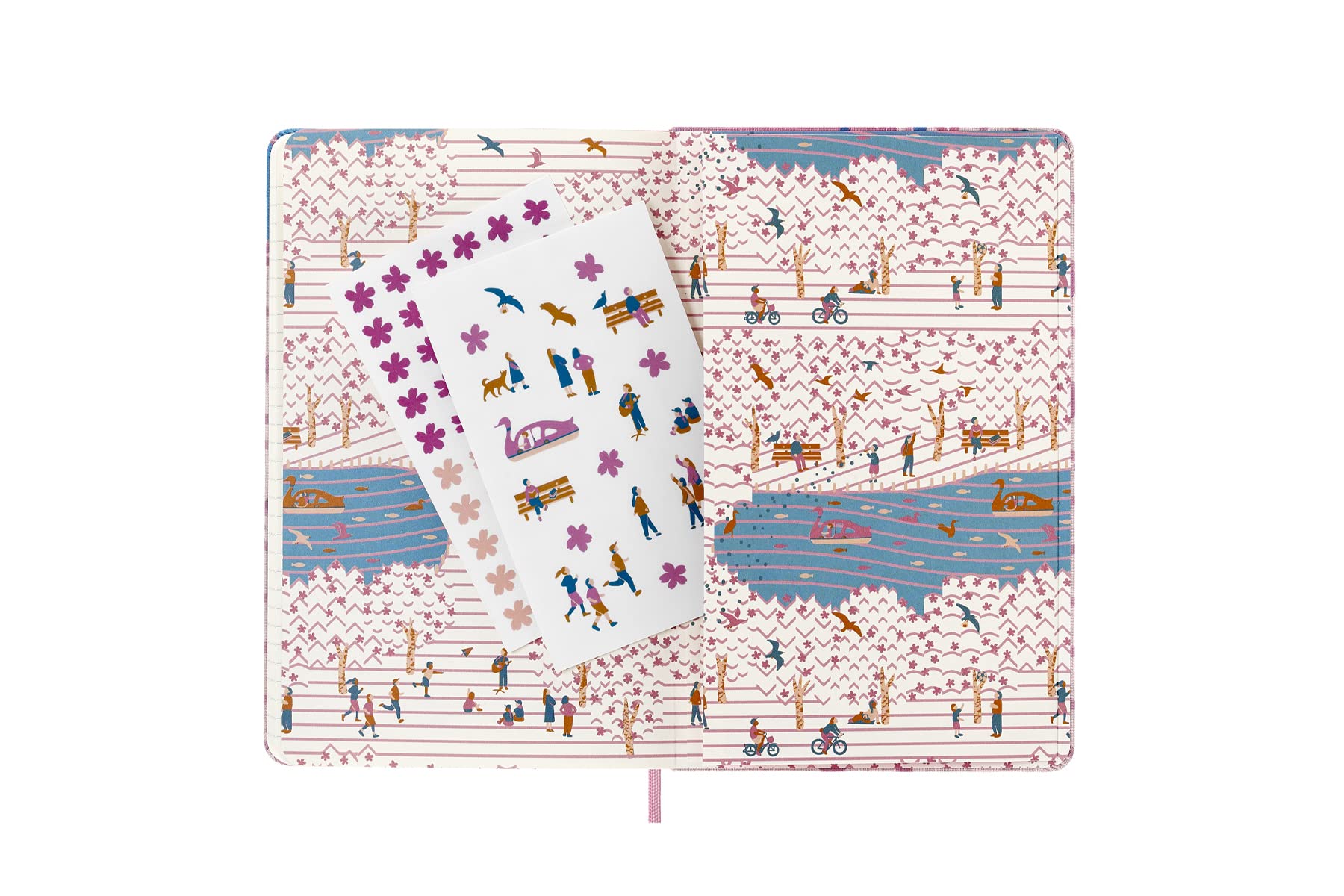 Carnet - Moleskine Limited Edition - Hard Cover, Large, Ruled - Sakura - Bicycle