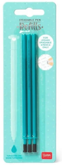 Set 3 rezerve pix - Legami Erasable Pen - Turquoise