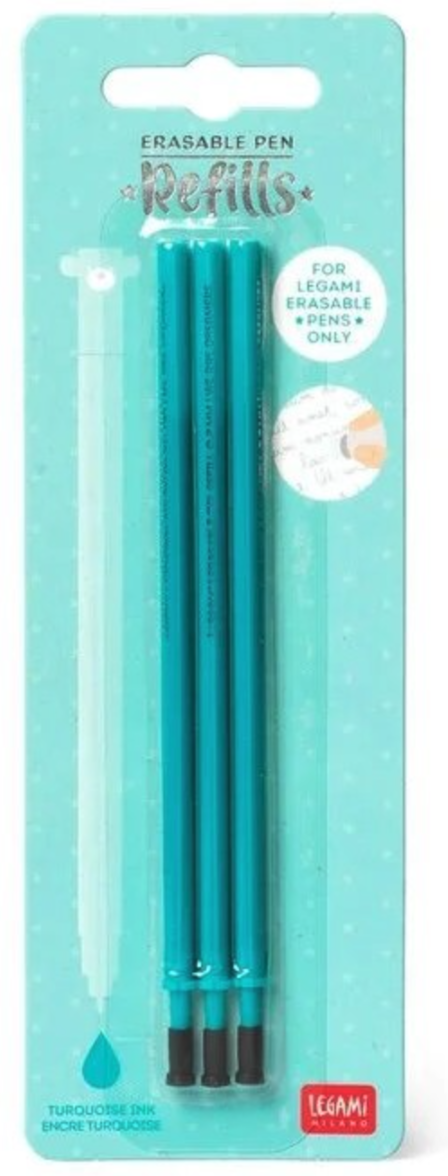Set 3 rezerve pix - Legami Erasable Pen - Turquoise