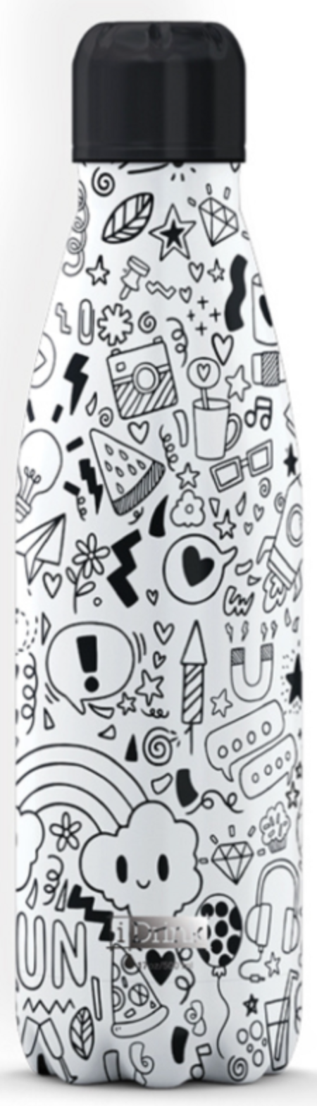 Termos - Black-White Doodle