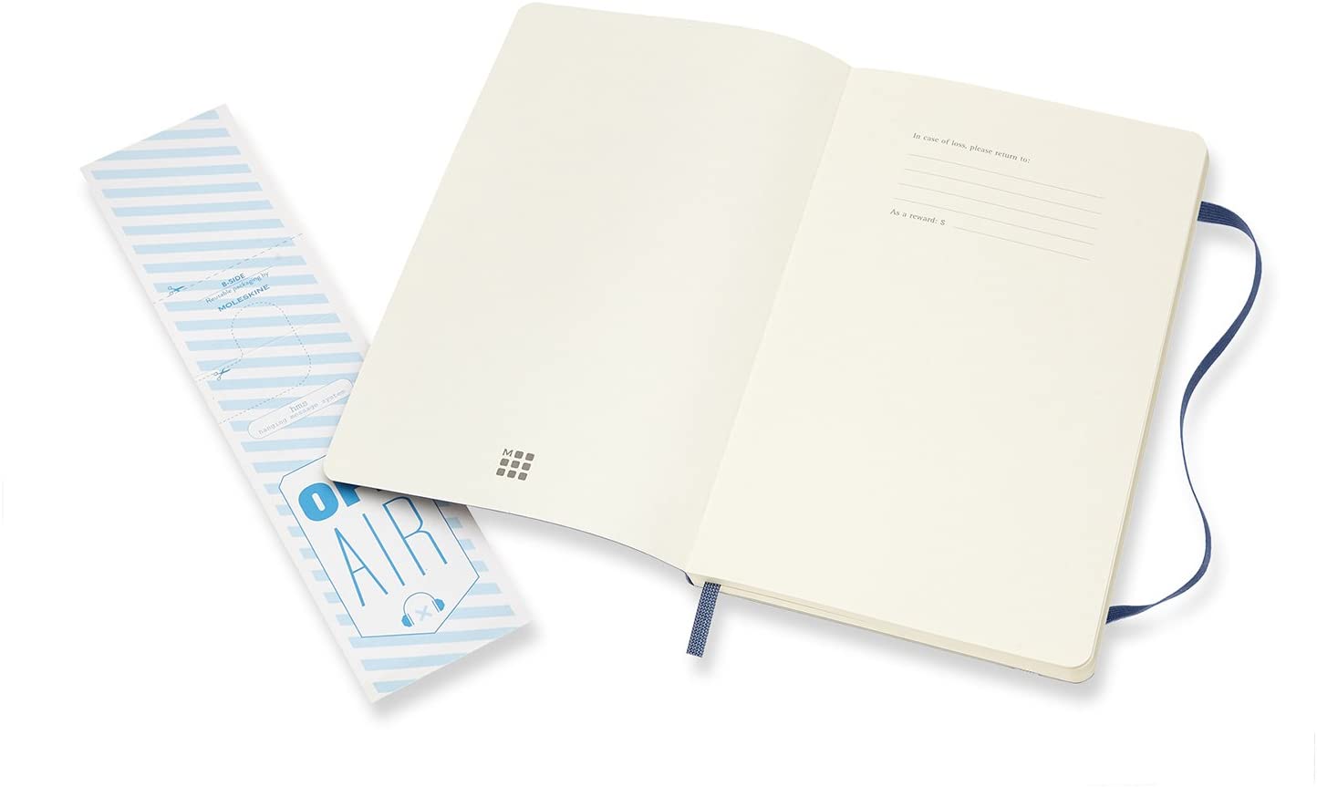 Carnet - Moleskine Classic - Large, Plain, Soft Cover - Sapphire Blue