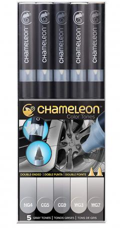 Set 5 markere - Chameleon Gray Tones