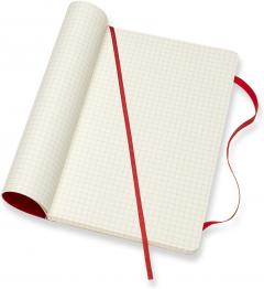 Carnet - Moleskine Classic - Soft Cover, Large, Squared - Scarlet Red thumbnail