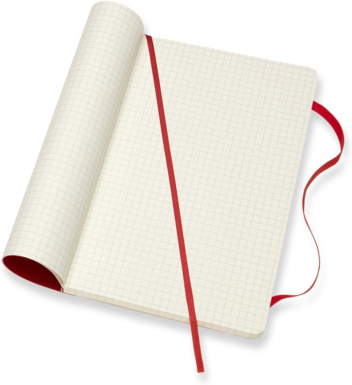 Carnet - Moleskine Classic - Soft Cover, Large, Squared - Scarlet Red