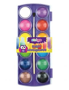 Set 12 acuarele cu pensula