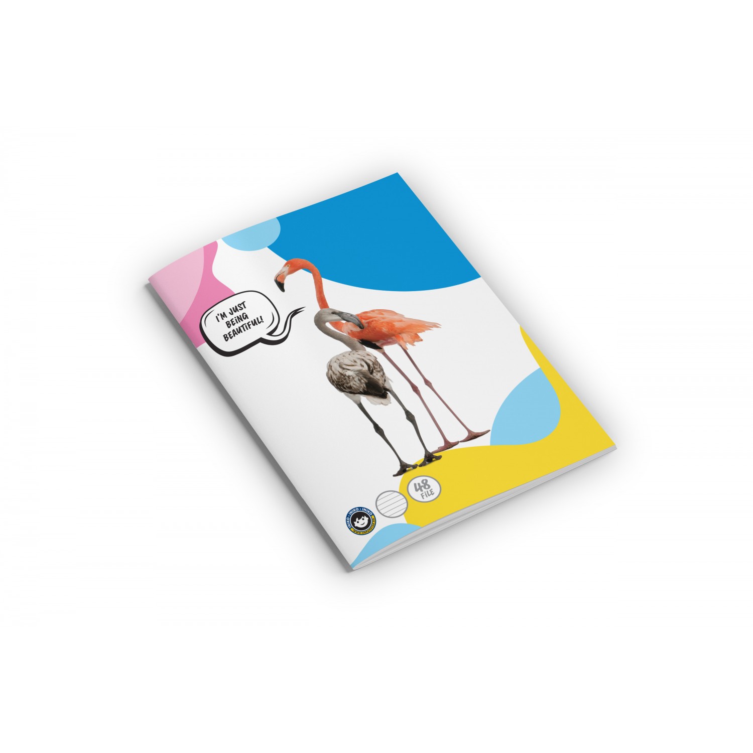 Caiet - Dictando, Flamingo, format A5, 48 file, capsat, gama Discover the wild