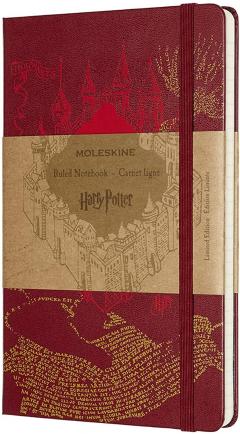 Carnet - Moleskine  Limited Edition - Harry Potter Map - Red 