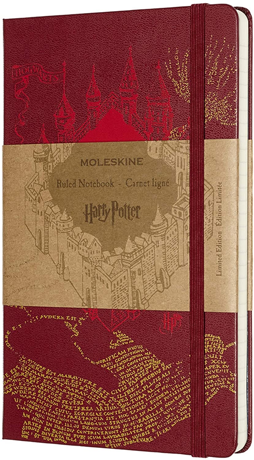 Carnet - Moleskine  Limited Edition - Harry Potter Map - Red 