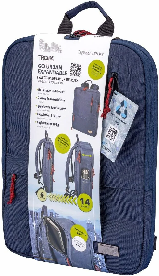 Rucsac pentru laptop - Go Urban Expandable