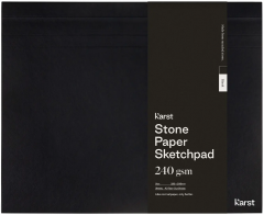 Carnet schite - Medium, Blank - Stone Paper - Black