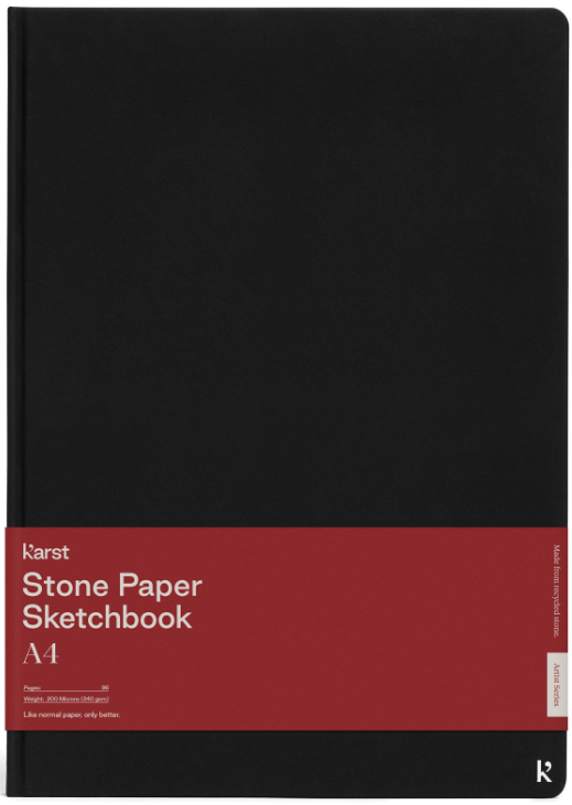 Carnet schite A4 - Stone Paper - Black