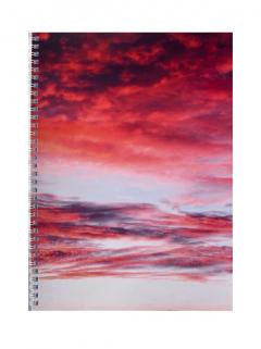 Caiet - Vibrant Sunset - A4 dictando, 80 file, spirala