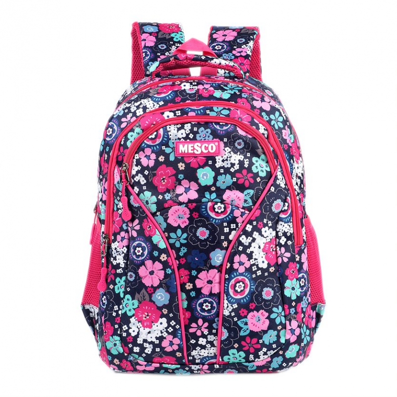 Ghiozdan scolar mare - Floricele