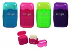 Ascutitoare dubla cu radiera - 6 culori thumbnail