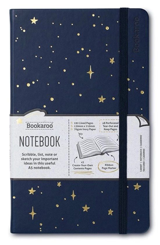 Carnet A5 - Bookaroo - Moon & Stars