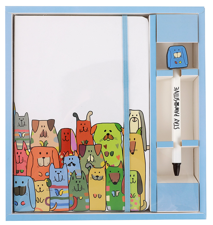 Set carnet si pix - Stay Pawsitive