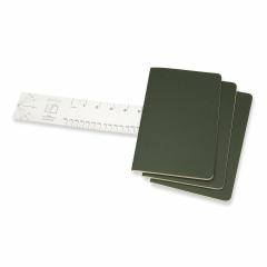 Set 3 caiete - Moleskine Cahier - Large, Ruled - Myrtle Green thumbnail