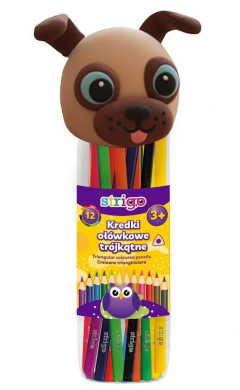 Set 12 creioane colorate - Strigo Catelus