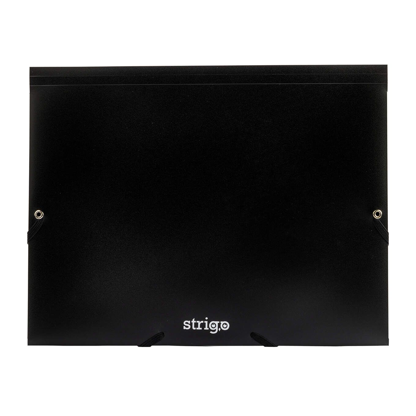 Mapa A4 Strigo, cu elastic - Negru