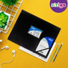 Mapa A4 Strigo, cu elastic - Negru thumbnail