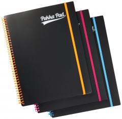 Set 3 caiete cu spirala - Neon - Multicolor