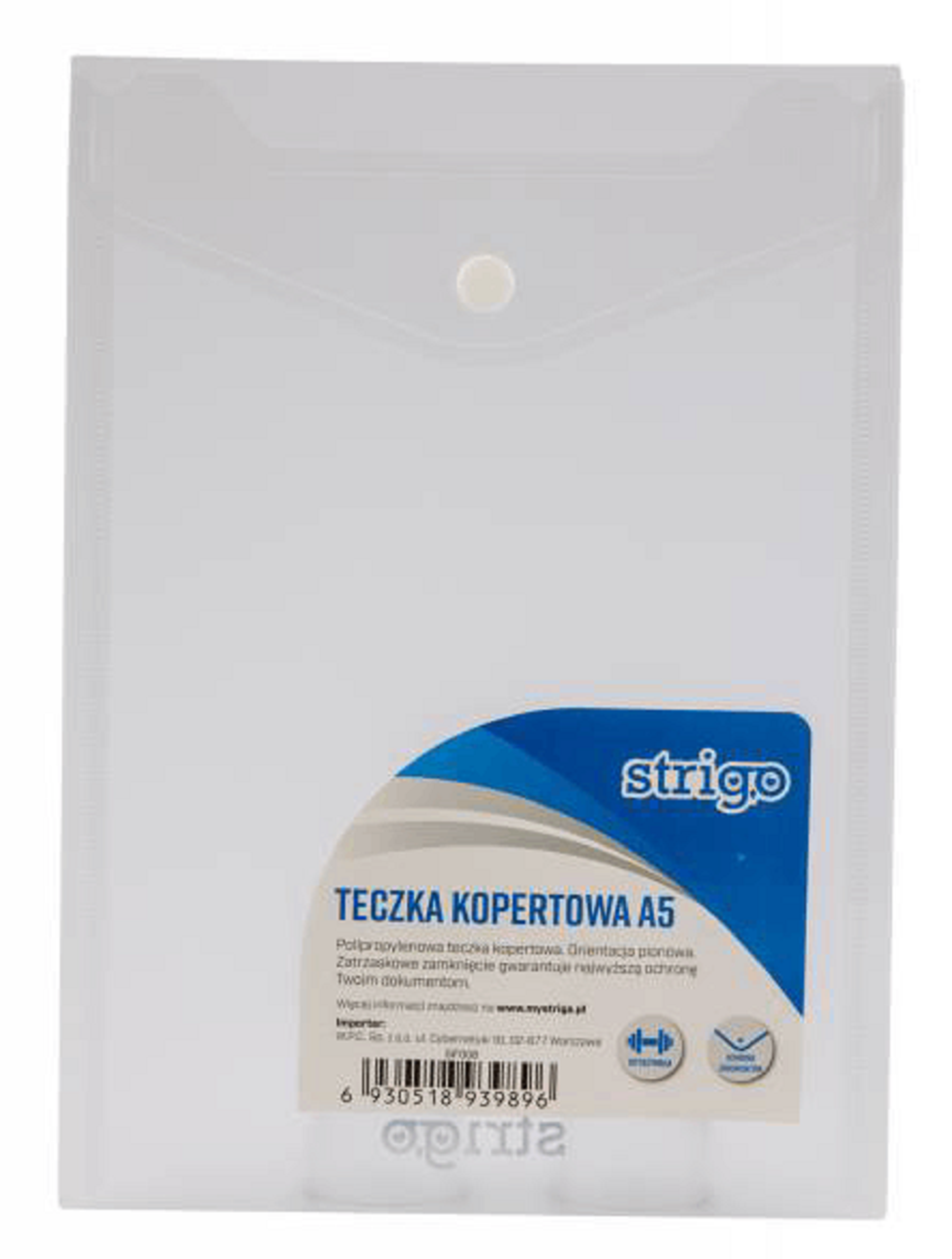 Mapa din plastic - A5 - Vertical - Transparent