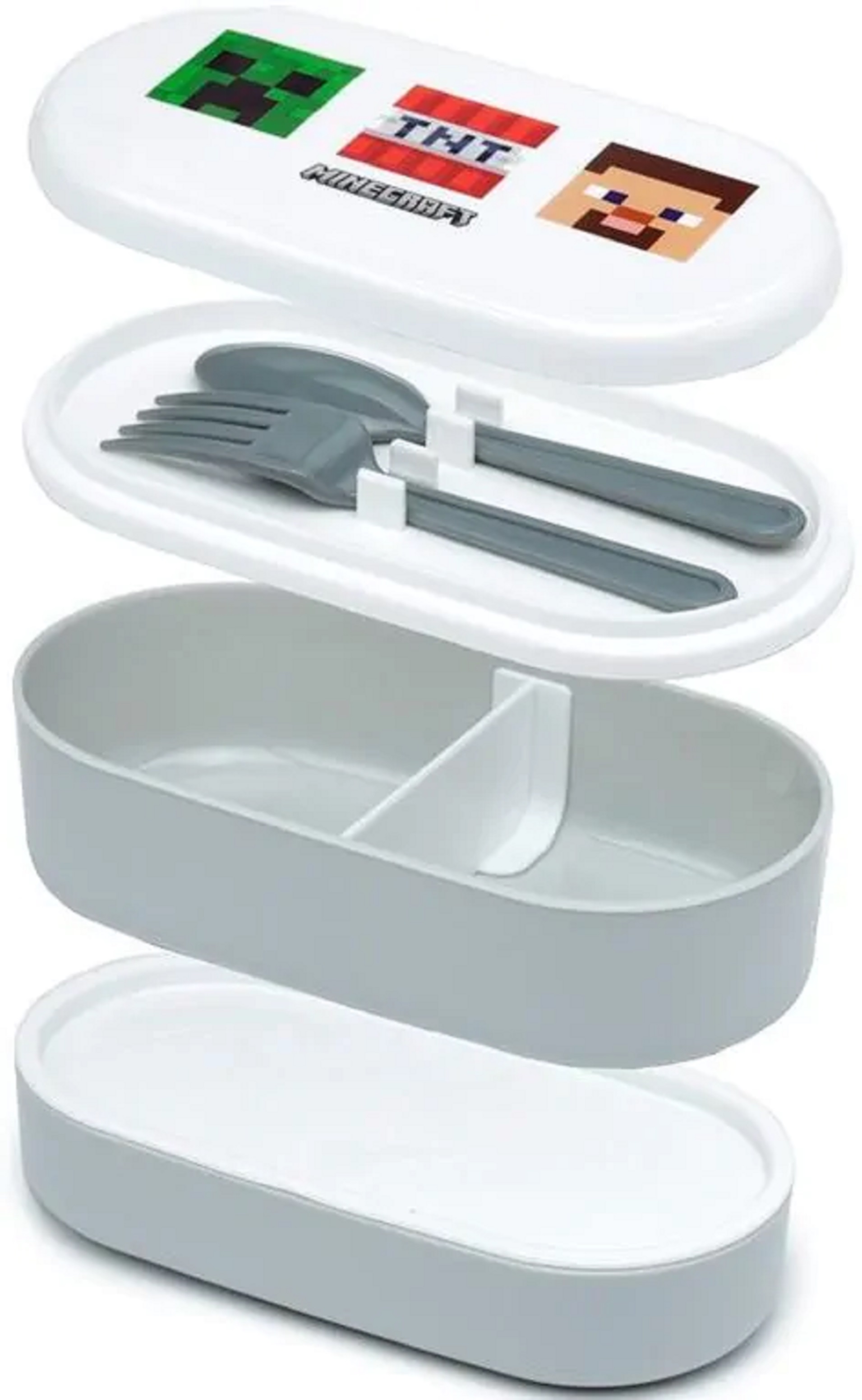 Cutie pentru pranz cu tacamuri - Minecraft