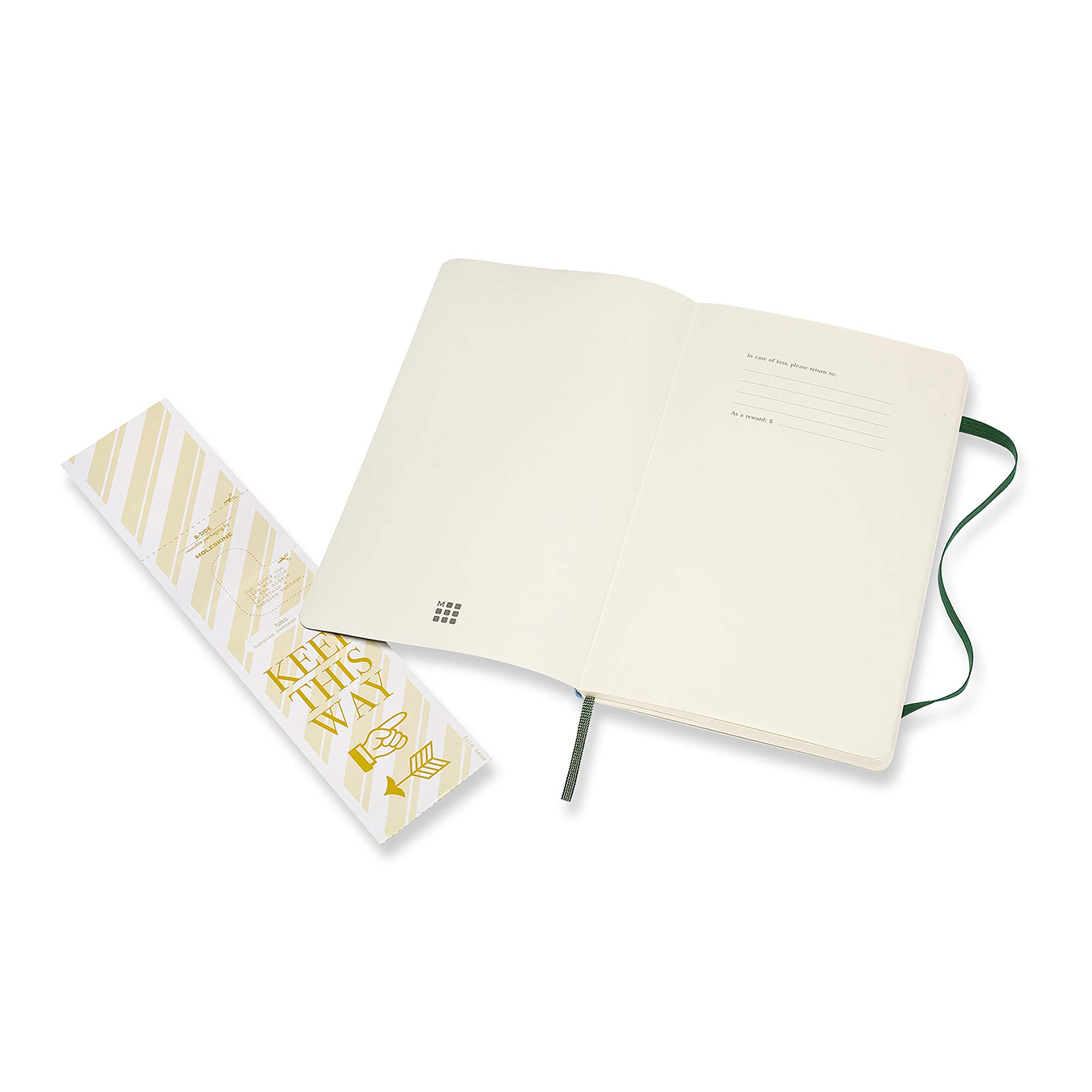 Carnet - Moleskine Classic - Large, Soft Cover, Plain - Myrtle Green