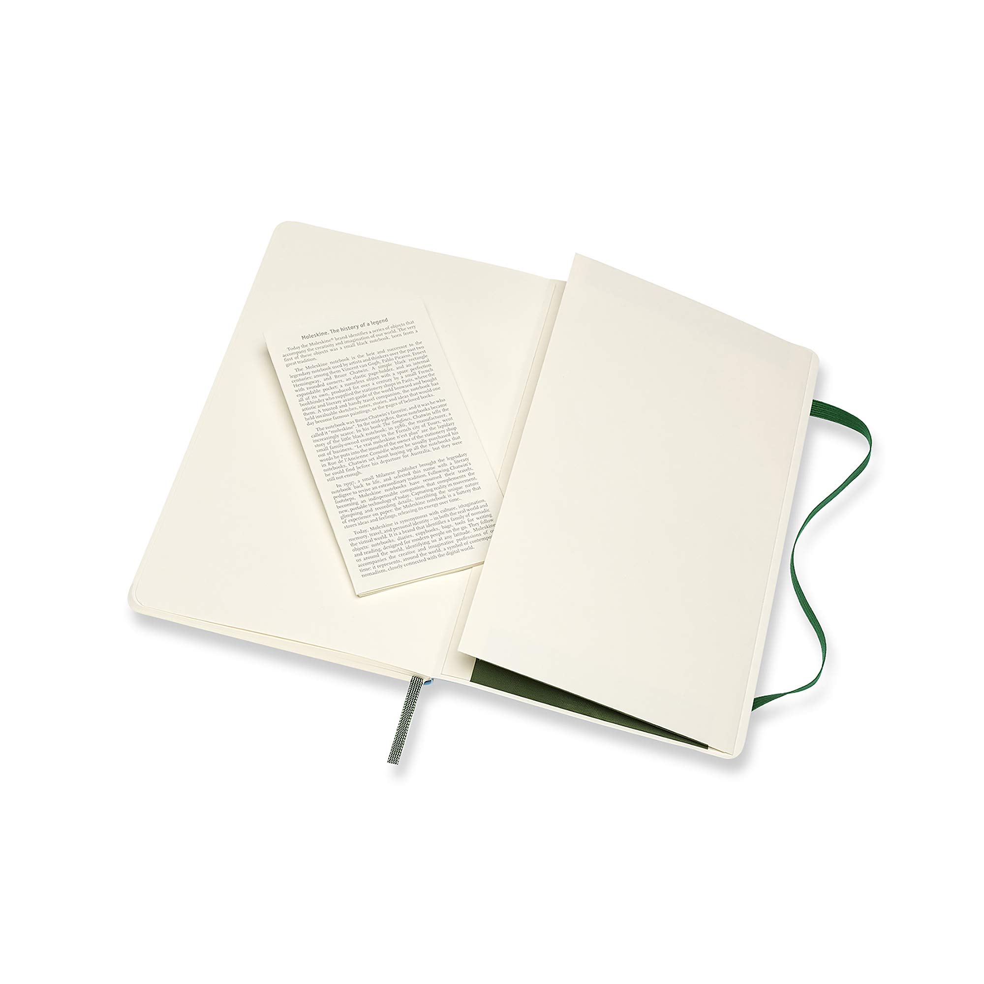 Carnet - Moleskine Classic - Large, Soft Cover, Plain - Myrtle Green