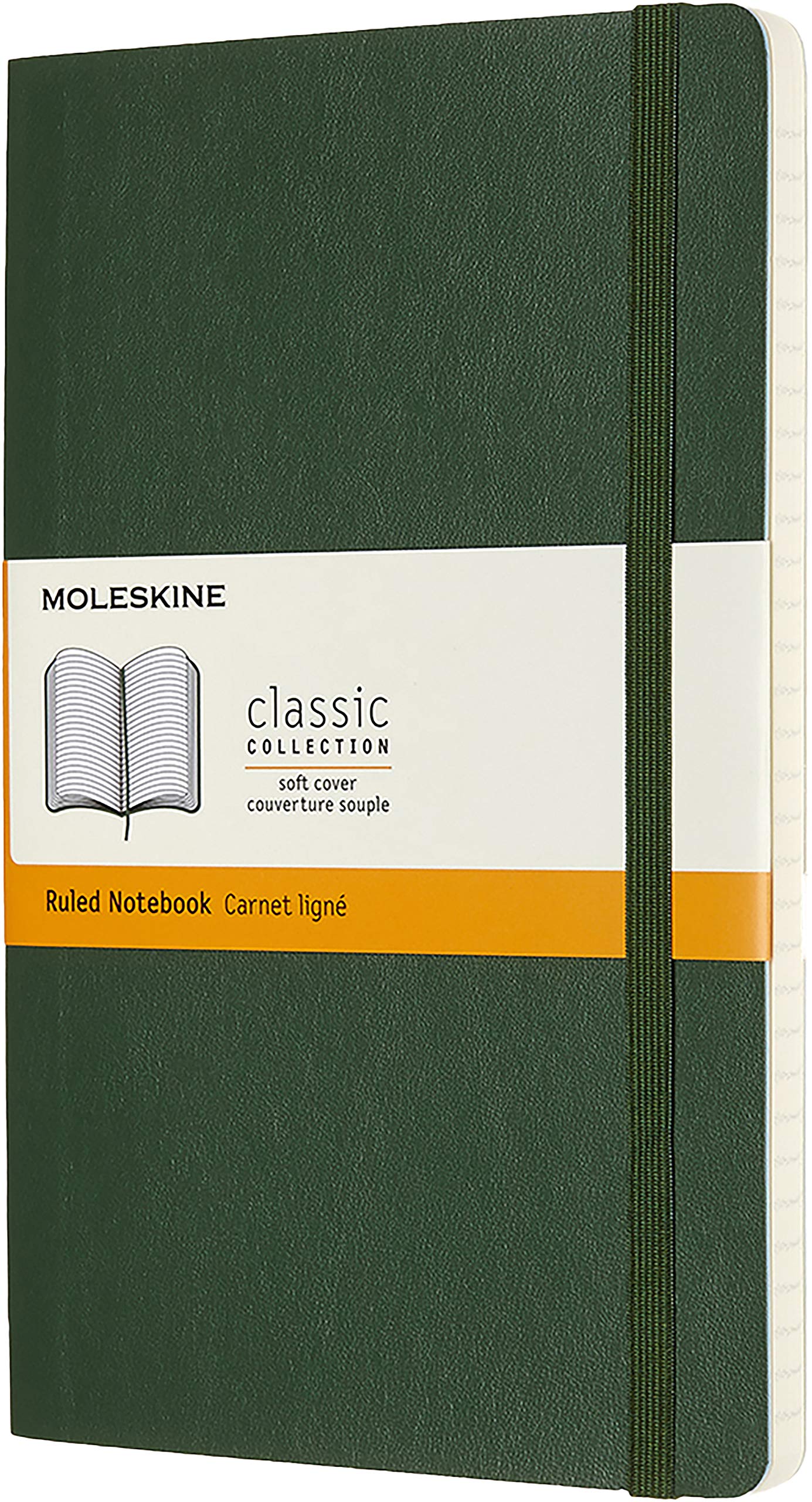 Carnet - Moleskine Classic - Large, Soft Cover, Ruled - Myrtle Green