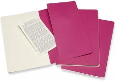 Set 3 caiete - Moleskine Cahier - Large, Plain - Kinetic Pink thumbnail