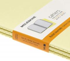 Set 3 jurnale - Moleskine Cahier - Cardboard Cover, Large, Ruled - Tender Yellow thumbnail