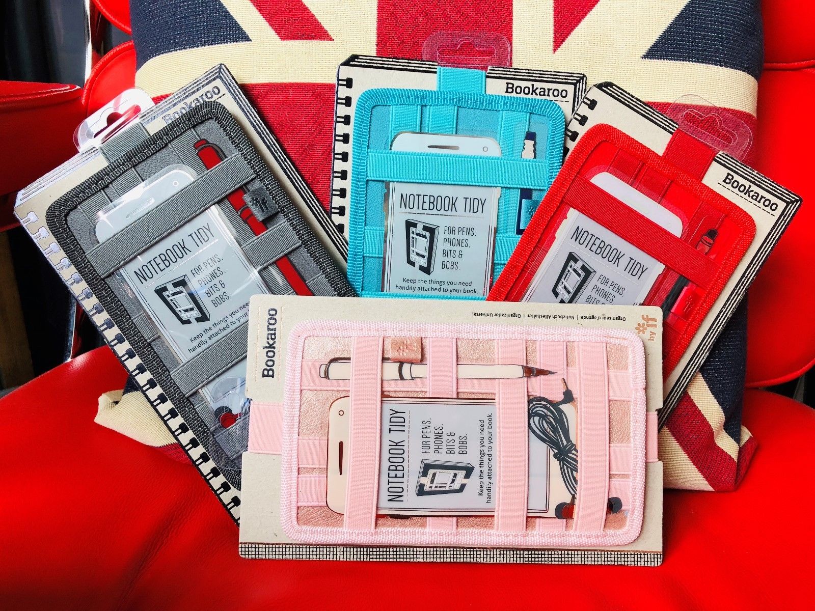 Suport elastic pentru carnet - Tidy - Turquoise